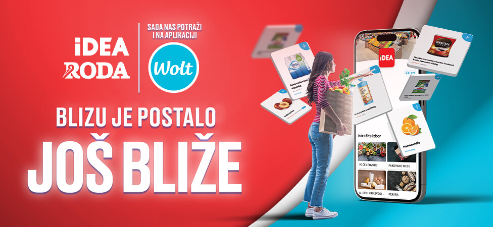 Sada nas potražite i na Wolt aplikaciji