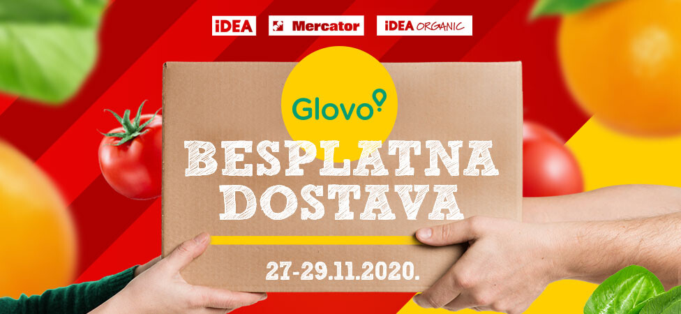 BESPLATNA DOSTAVA preko aplikacije Glovo