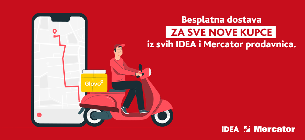 BESPLATNA DOSTAVA preko aplikacije Glovo