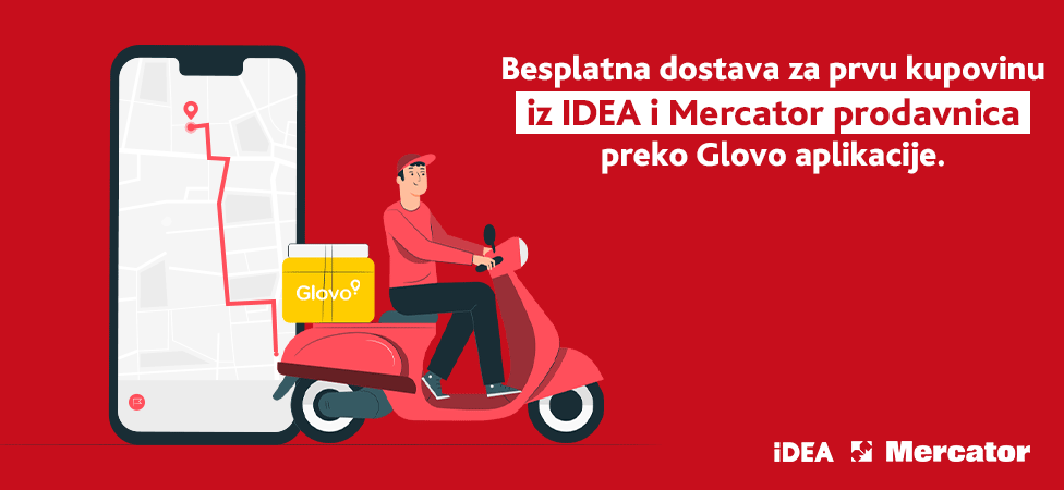 BESPLATNA DOSTAVA preko aplikacije Glovo