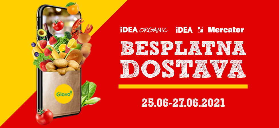 BESPLATNA DOSTAVA preko aplikacije Glovo