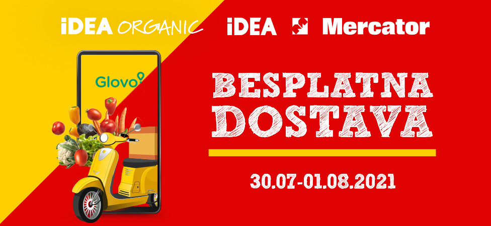 BESPLATNA DOSTAVA preko aplikacije Glovo