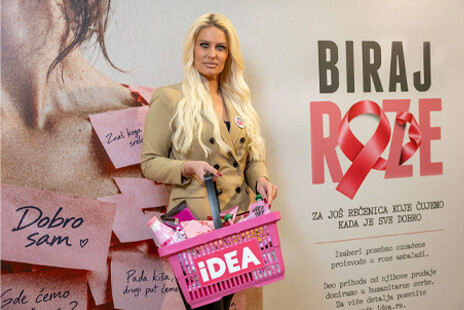 IDEA marketi kroz Biraj roze deo prihoda usmeravaju Institutu za onkologiju i radiologiju Srbije