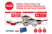 KUPUJTE COCA-COLU I UZ SUPER KARTICU SAKUPLJAJTE POENE ZA METALAC POSUĐE