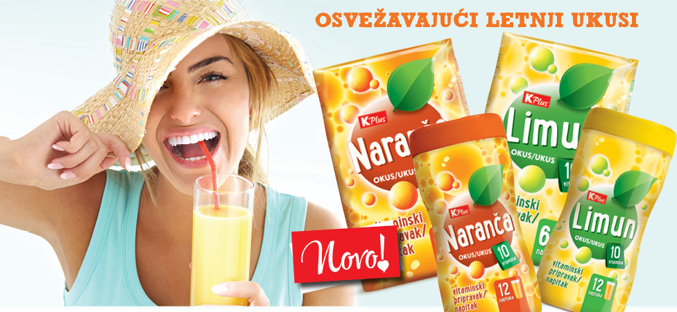 Osvežavajući K Plus letnji ukusi