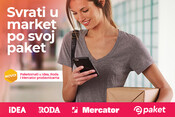 Paketomat u IDEA, RODA i Mercator prodavnicama