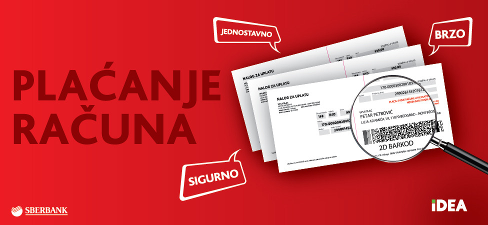 Plaćanje računa sa 2D Bar kodom u još više IDEA prodavnica
