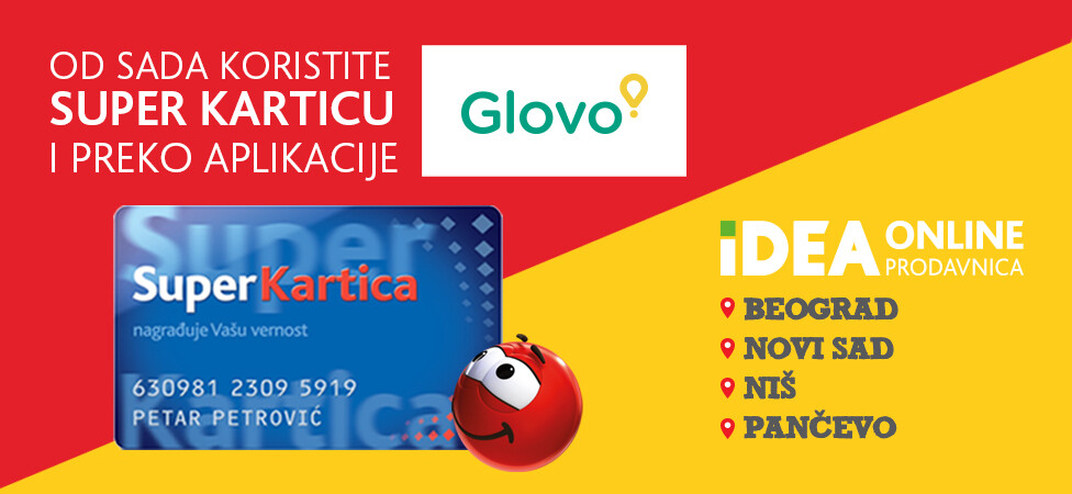 Super Kartica i na Glovo aplikaciji