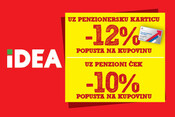 U IDEA prodavnicama nove pogodnosti uz penzionersku karticu