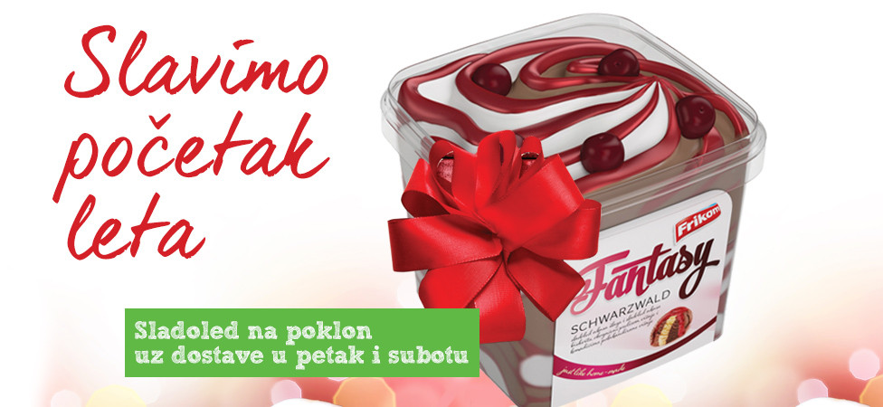 Uz dostave u petak i subotu sladoled na poklon