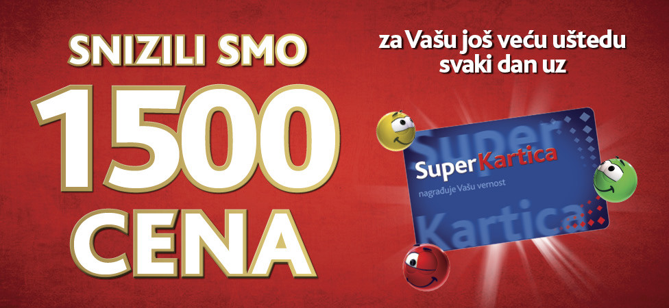 Više od 1.500 sniženih cena svakog dana