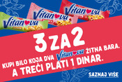 Vitanova 3 za 2 akcija u IDEA, Roda i Mercator prodavnicama
