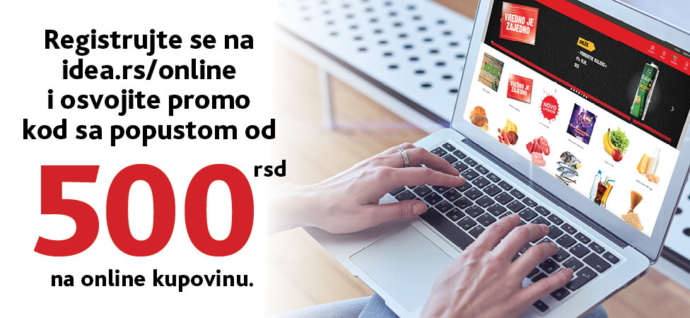 Promo kod sa popustom samo za IDEA online kupce