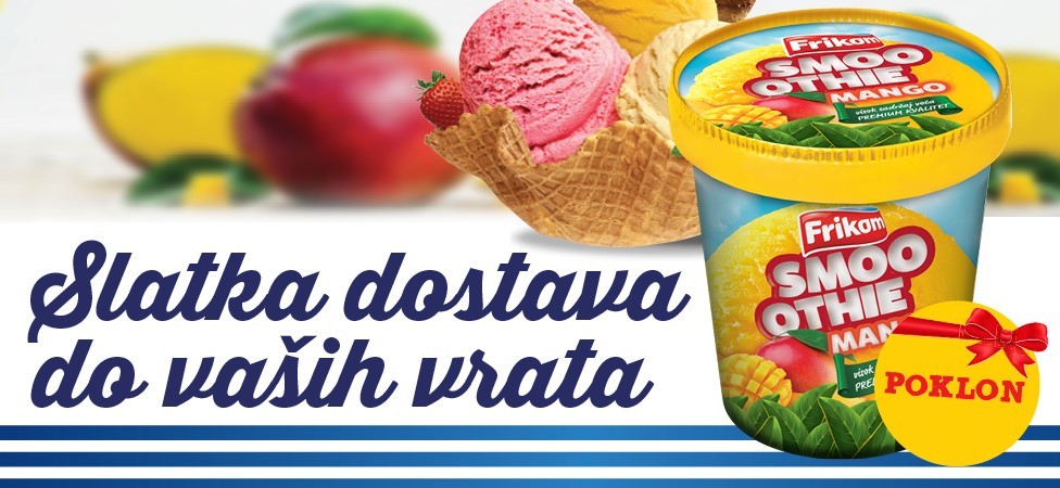 Za dostave u sredu i četvrtak sladoled na poklon